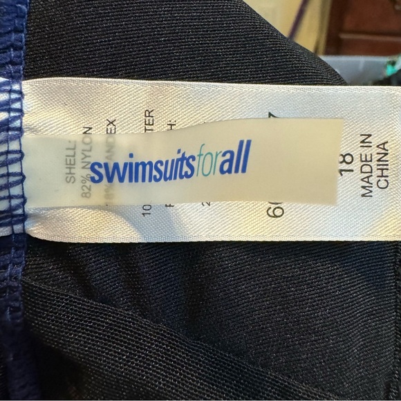 Swimsuits for All Navy Blue One Piece Swimsuit - Size 18 - Picture 7 of 8
